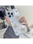 iPhone 15 Pro Max Uyumlu Zebana Gül ve Kelebek Figürlü Floral Silikon Kılıf-Gold 1