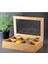 8 Bölmeli Bambu Organizer Kutusu, Çay ve Takı Saklama, 30X20X9CM, Kahverengi 2