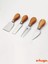 Bambu Peynir Sunum Seti, Tahta, Çatal, Spatula, Mini Spatula, Bıçak, Kesim Panosu 2