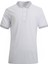 Beyaz Comfort Fit Polo Yaka Pike T-Shirt 1