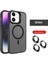 Apple Iphone 11 Uyumlu Kılıf Standlı Mat Magsafe Özellikli Lens Hediyeli 1