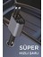 G16 120W Süper Hızlı Şarjlı Transmitter Araç Şarj Cihazı – Çift Type-C & Lightning Kablo, Dijital Göstergeli, 80CM Kablo 2