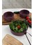 Mor ve Ekru Salata Kasesi 3'lü Set, Şık ve Kullanışlı Mutfak Aksesuarları 3