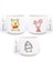 El Yapımı 3’lü T Kulplu Fincan Seti, Winnie The Pooh, Eeyore ve Piglet Figürleri 1