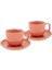Pembe 2 Kişilik Çay Fincanı Takımı, Şık ve Zarif Tasarım, Keyifli Kullanım 1