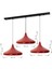 Şık Üçlü Sarkıt Lamba, Kırmızı, Modern ve Şık Tasarım, Oturma ve Yemek Alanı Için 4