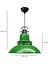 Yeşil Renkli Endüstriyel Tarz Büyük Boy Metal Sarkıt Işık 4