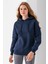 Kadın Kapüşonlu Basic 3ip Sweatshirt Lacivert - 2604 1