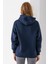 Kadın Kapüşonlu Basic 3ip Sweatshirt Lacivert - 2604 8