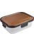 Kahverengi 1040 ml Sızdırmaz Kapaklı Saklama Kabı, Pratik ve Şık Depolama Çözümü 1