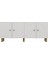KA1503DB-EGE Bohem Konsol,tv Sehpası,çok Amaçlı Dolap,kahve Köşesi 150CM Safirmeşe-Beyaz 5