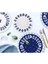 Mavi Beyaz Çiçek Desenli 6'lı 20 cm Seramik Yemek Tabağı Seti 4