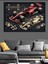 Dinamik Formula 1 Araç Temalı Renkli Dekoratif Tablo, Şık ve Modern Tasarım 1