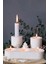 Beyaz 3'lü Mumluk ve 2 Adet Tealight Mumluk Seti, Şık ve Zarif Aydınlatma Seçeneği 1