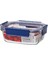 Dörtgen Kilitli Fırın ve Saklama Kabı, 630 Ml, Mavi ve Turuncu Renk Seçenekleri 1
