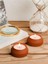 Şık Kahverengi 2'li Tealight Mumluk Seti, Zarif ve Sade Dekoratif Aksesuar 1