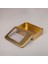 Pencereli Altın Renk Metal Kutu 19X13,5X4,5 Cm, Şık ve Kullanışlı Dekoratif Saklama Kutusu 3