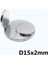Neodyum Mıknatıs 15MM x 2mm Yuvarlak Güçlü 5'li Paket, Çok Renkli 4