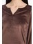 Pijama Takımı Regular Fit Uzun Kollu Velur Üst Uzun Alt-Fall in Love A3356AX25AU 5