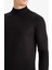 Slim Fit Dar Kesim Balıkçı Yaka Basic Düz Triko Kazak R1127AZ25WN 5