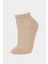 Kadın 5'li Pamuklu Patik Çorap 5