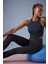 Fit Bisiklet Yaka Pedli İç Göstermez Esnek Kumaş Uzun Sporcu Sütyeni F4944AX25AU 2