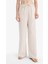 Wide Leg Cepli Yüksek Bel Standart Boy Keten Karışımlı Pantolon F5024AX25AU 4