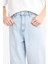 Baggy Fit Geniş Kalıp Geniş Paça Jean Yıkamalı Pantolon F9821AX25SM 5
