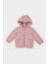 Kız Bebek Rüzgar Geçirmez Su Geçirmez Kapüşonlu Fermuarlı Şişme Mont 1