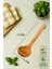 Altı Parça Bambu ve Kayın Mutfak Seti, Spatula, Kaşık, Kepçe, Sarı Renk 5