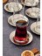 6'lı Metal Çay Tabağı Seti, Şık ve Kullanışlı Ev Dekoru Ürünleri 4
