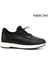 Erkek Siyah Likralı Lastik Bağcıklı Hakiki Deri Comfort Sneaker 1