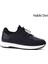 Erkek Lacivert Likralı Lastik Bağcıklı Hakiki Deri Comfort Sneaker 1