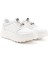 Kadın Beyaz Lastik Bağcıklı Comfort Dolgu Taban Hakiki Deri Sneaker 2
