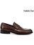 Erkek Kahve Antik Kösele Taban Hakiki Deri Loafer Ayakkabı 1