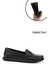 Kadın Siyah Rok Hakiki Deri Comfort Loafer 1