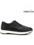 Erkek Siyah Bağcıklı Hakiki Deri Comfort Sneaker 1