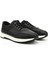Erkek Siyah Bağcıklı Hakiki Deri Comfort Sneaker 2