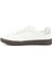 Kadın Beyaz Bağcıklı Hakiki Deri Sneaker 4