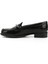 Kadın Siyah Rugan Tokalı Hakiki Deri Loafer Ayakkabı 4