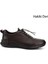 Erkek Kahve Bağcıklı Kauçuk Taban Hakiki Deri Sneaker 1