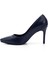 Kadın Lacivert Platinum Sivri Burun İnce Topuklu Hakiki Deri Stiletto 3