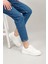 Kadın Beyaz Bağcıklı Dolgu Taban Comfort Sneaker 2