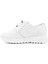 Kadın Beyaz Bağcıklı Dolgu Taban Hakiki Deri Sneaker 3