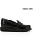 Kadın Siyah - Rugan Dolgu Taban Hakiki Deri Loafer Ayakkabı 1