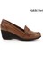 Kadın Dolgu Taban Hakiki Deri Loafer Ayakkabı 1