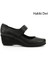 Kadın Siyah Dolgu Taban Hakiki Deri Mary Jane Ayakkabı 1