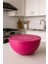 Pembe Büyük Yuvarlak Kapaklı Gıda Saklama Kabı 8,5 Litre 1