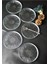 6 Parça Desenli Cam Mini Tatlı ve Pasta Tabağı Seti, 16CM, Turuncu Renk 5