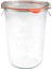 850 ml Şeffaf Cam Saklama Kavanozu, Pratik ve Şık Kullanım Sağlar. 1